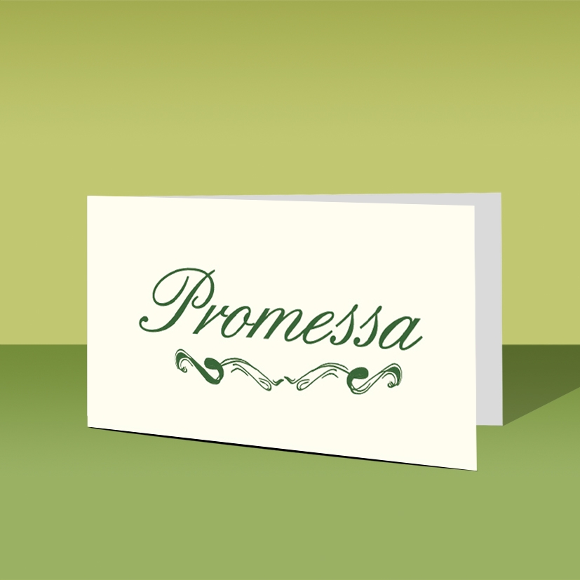 Bigliettini Bomboniera Promessa di Matrimonio  Conf_23031622 - LagiGroup -  Tipografia e Stampa Digitale Online